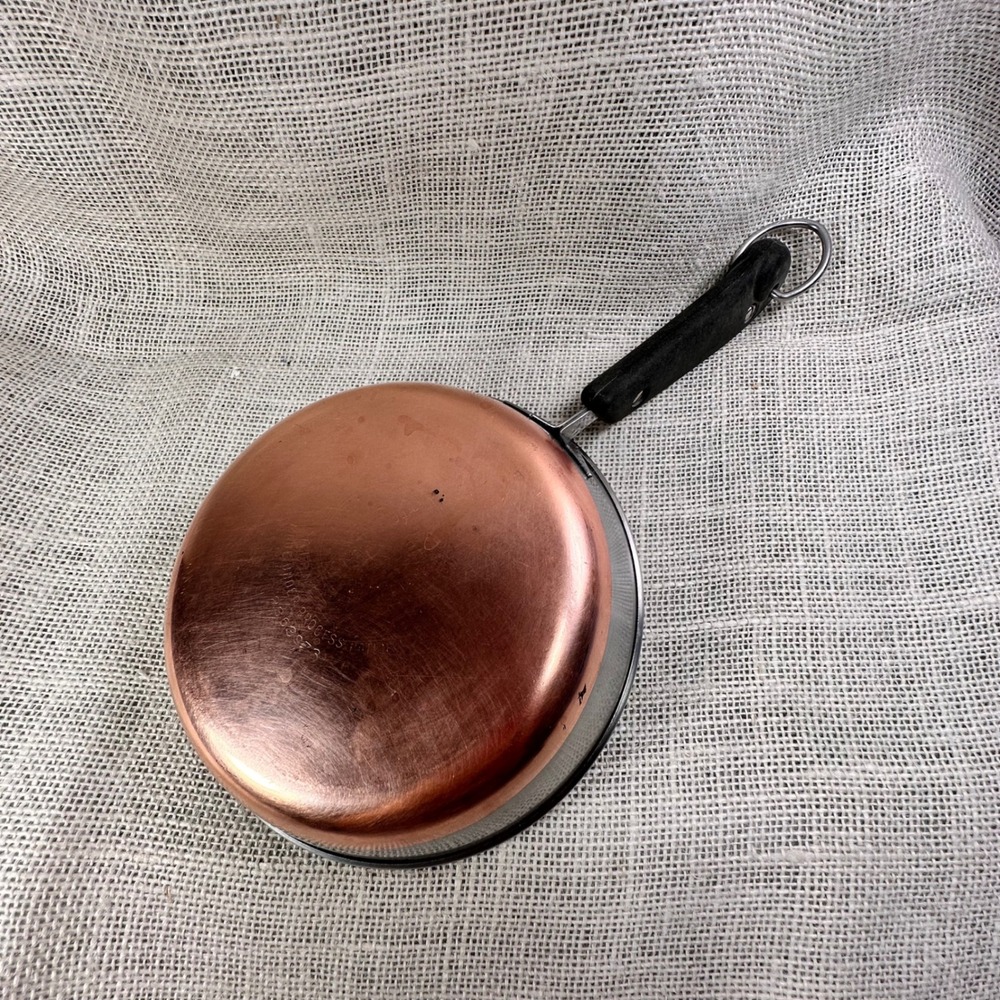 Revere Ware 6 Inch Skillet Frying Pan Vintage Pre-1968 Copper Bottom Stainless